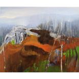 Richard Kingston RHA 1922-2003 WINTER TREES AFTER LIGHTENING, GLENDALOUGH Acrylic on canvas, 24" x