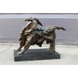 John Behan RHA b.1938 BULL Bronze, 7" high (18cm), signed, ed.3/6