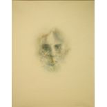 Louis Le Brocquy HRHA 1916-2012 IMAGE OF OSCAR WILDE Watercolour, 24" x 18" (61 x 46 cm), signed and