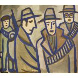 Markey Robinson 1918-1999 FIGURES Gouache, 20" x 23 1/2" (51 x 60cm), signed