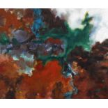 Brigit Pronchow HIMMEL WIE ERDE Oil on canvas, 71" x 59 1/2"