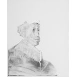 Brian Fay  FROM A SPECULATIVE RECONSTRUCTION OF UNDERLYING FIGURE - MASS- XRAY- REMBRANDT IN OLD