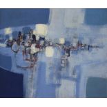 Brian Ferran HRHA RUA, b.1940 BLUE LANDSCAPE Oil on board, 382 x 48" (96.5 x 122cm)