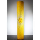 A SUNBURST FLOORLIGHT, ITALIAN, BY FORNASETTI, stamped, 120cm high