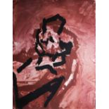 Frank Auerbach b. 1931 HEAD Coloured screenprint, 33" x 24" (84 x 61cm)signed edition 9/70