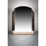 AN UPRIGHT WALL MIRROR, IN ART DECO STYLE, 84cm (w) x 105cm (h)