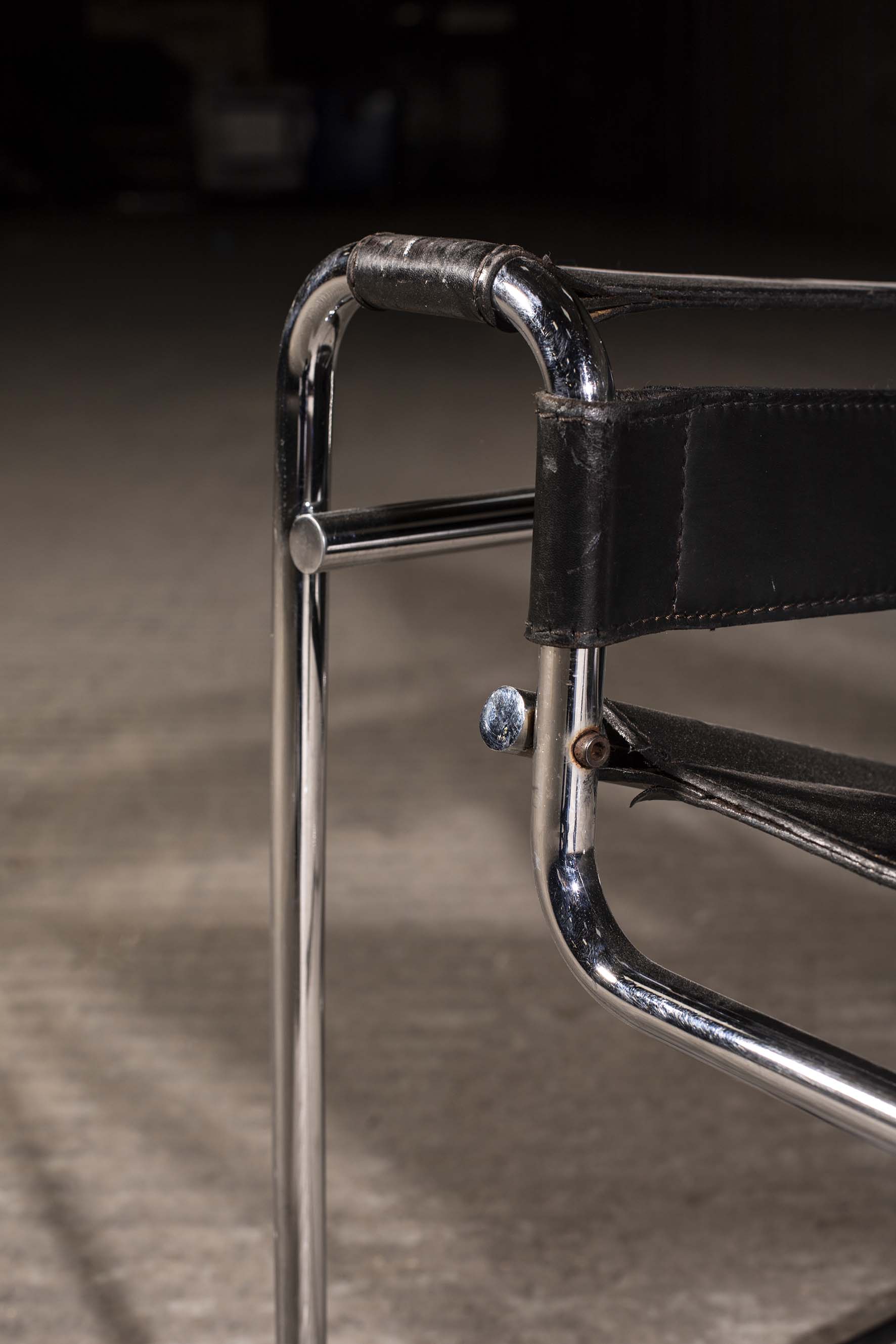 A PAIR OF WASSILY CHAIRS, BY MARCEL BREUER FOR GAVINA, ITALIAN 1960s, the tubular chrome supports, - Image 2 of 2