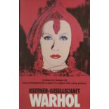 After Andy Warhol A poster advertising Kestner- Gesellshchaft 1981, SIGNED BY THE ARTIST, 33" x
