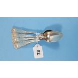 FIVE GEORGE IV SILVER TEASPOONS, foliate design, maker:- P A, Glasgow 1825, approximately 93 grams.