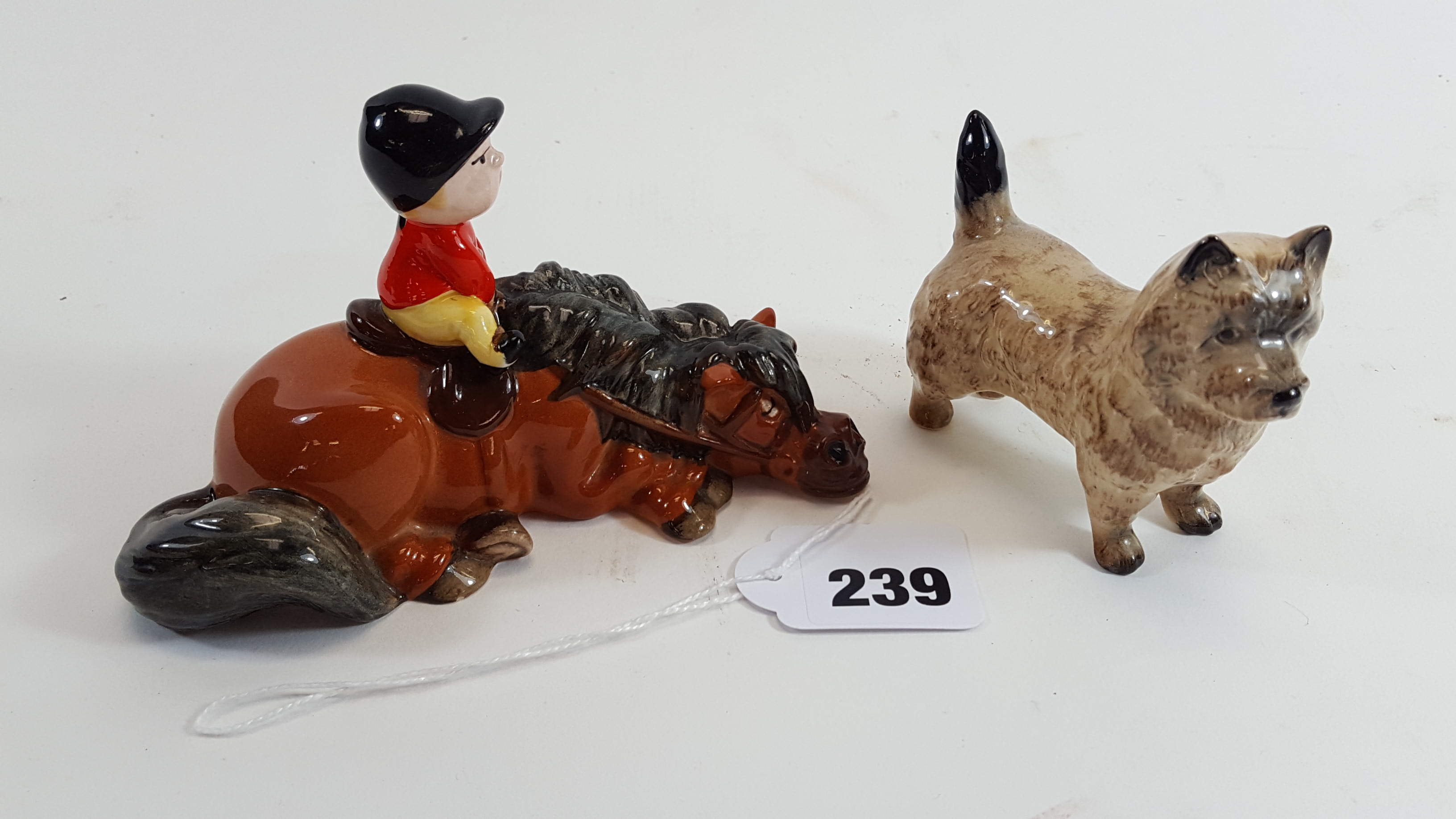 A JOHN BESWICK MODEL OF A THELWELL PONY entitled "Kick Start",