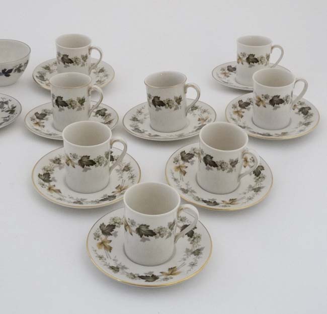 A Royal Doulton '' Burgandy '' pattern tea set , number TC1001, to include teapot, milk jug, - Image 11 of 19