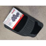 4 Piece car mat set with carpet inserts CONDITION: Please Note - we do not make