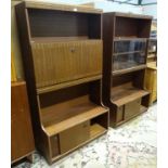 A pair of retro lounge units CONDITION: Please Note - we do not make reference to