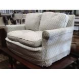 2 seat sofa with floral upholstery CONDITION: Please Note - we do not make