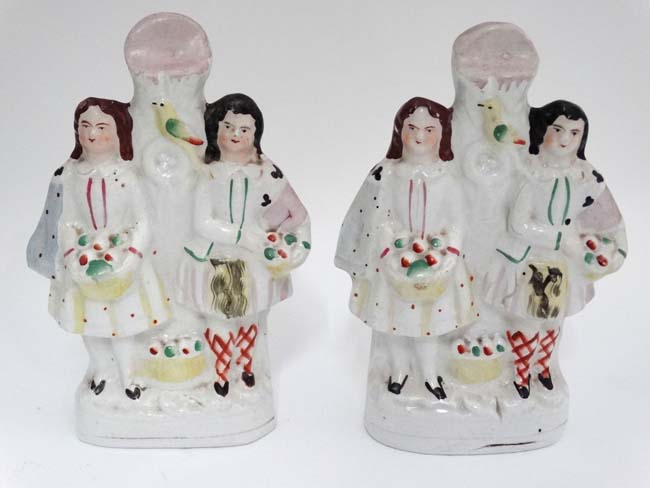 A pair of 19th C staffordshire figures CONDITION: Please Note - we do not make - Image 7 of 7