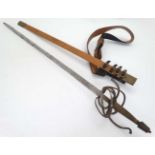 Militaria : A display Rapier sword in the 16thC Renaissance style , having swept hilt ,