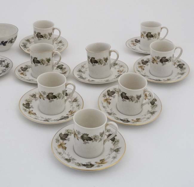 A Royal Doulton '' Burgandy '' pattern tea set , number TC1001, to include teapot, milk jug, - Image 10 of 19