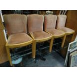 4 Art Deco dining chairs CONDITION: Please Note - we do not make reference to the