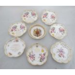 A collection of Royal Crown Derby bowls/dishes/plates to celebrate the 40th anniversary of the