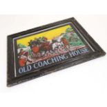 Advertising : A polychrome Advertising sign for the old coaching house .