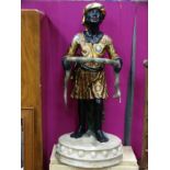 Blackamoor stick stand CONDITION: Please Note - we do not make reference to the