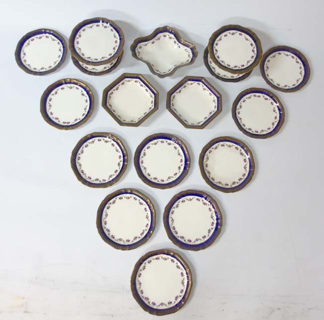 An early 20thC Wedgwood and Co, Imperial Porcelain dinner service, to include 12 plates,