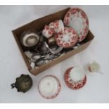 A box of miscellaneous to include Royal Staffordshire items and silver plate CONDITION: