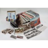 Box assorted postcards and tea cards/cigarette cards CONDITION: Please Note - we do