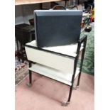 Retro 1950's formica trolley and a retro Briefcase CONDITION: Please Note - we do