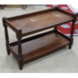 A late 19th C Mahogany small two tier buffet CONDITION: Please Note - we do not