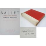 Book: '' Ballet : Camera Studies by Gordon Anthony '' with Introduction & Notes by Arnold Haskell,