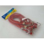 Packet of six 24" long bungee cords CONDITION: Please Note - we do not make