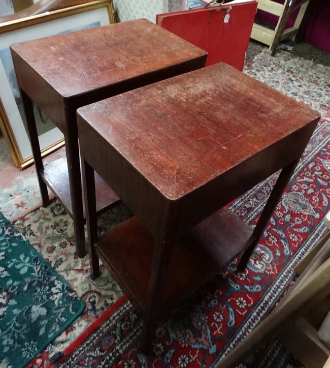 Pair of retro bedside tables CONDITION: Please Note - we do not make reference to - Image 3 of 5