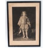 J R Dicksee (1817-1905), Pencil signed Monochrome engraving, Medieval Royal Prince,