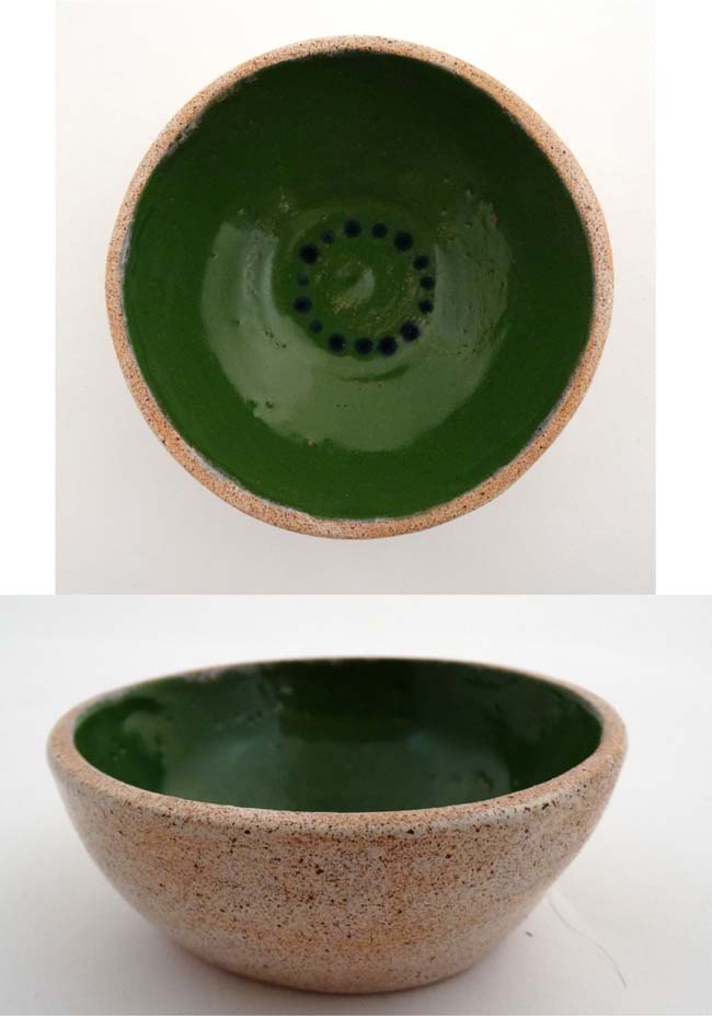 Local Artist / Studio Pottery: A Minty Mountain , Buckinghamshire earthenware studio pottery bowl,