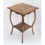 A two tier Edwardian occasional table CONDITION: Please Note - we do not make