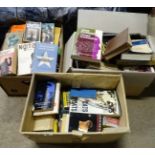 Three boxes of assorted books to include 'Gold Coast Colony legislative Council Debate Session