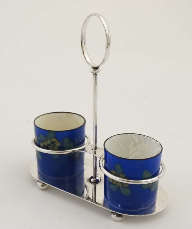 A Viceroy silver plate cruet stand, marked to base, - Image 6 of 9