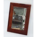 Early 20th C walnut framed mirror CONDITION: Please Note - we do not make