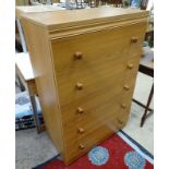 A retro 5 drawer tallboy chest of drawers by 'Igoe furnitures' CONDITION: Please