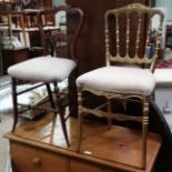 Victorian Boudoir chair together with another CONDITION: Please Note - we do not