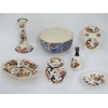 7 masons ironstone items CONDITION: Please Note - we do not make reference to the