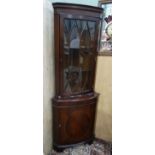 20thC corner cupboard CONDITION: Please Note - we do not make reference to the