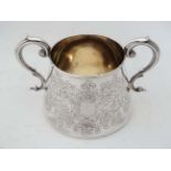 An Elkington Plate Silver Plate 2 handled sugar basin CONDITION: Please Note - we