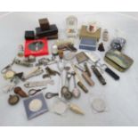Box of miscellaneous to include items of local interest, jewellery boxes,