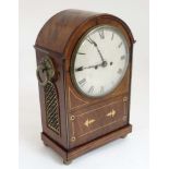 Regency Mahogany Bracket Clock : a mahogany cased ,