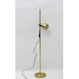 Vintage Retro : A Danish designed brushed bronze aluminium single lamp multi directional spot lamp