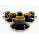 A '' Crown Devon '' Fieldings tea set comprising 6 cups and 6 saucers ,