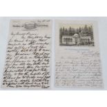 Letters: Two letters dating from 1868 and 1872 from a husband to his wife Emma (2)
