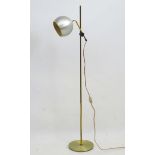 Vintage Retro : A Danish designed brushed aluminium spherical lamp multi directional spot lamp /